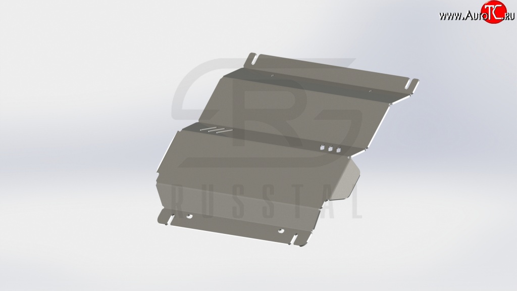 2 449 р. Защита картера двигателя Russtal Mitsubishi L200 4  дорестайлинг (2006-2014)  с доставкой в г. Санкт‑Петербург