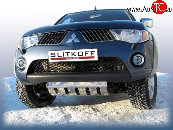 5 599 р. Защита картера двигателя Slitkoff  Mitsubishi L200 ( 4,  5 KK,KL) (2006-2022)  дорестайлинг, рестайлинг  с доставкой в г. Санкт‑Петербург