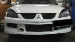 10 999 р. Передний бампер EVO 9  Mitsubishi Lancer  9 (2003-2009) 1-ый рестайлинг седан, 1-ый рестайлинг универсал, 2-ой рестайлинг седан, 2-ой рестайлинг универсал (Неокрашенный)  с доставкой в г. Санкт‑Петербург. Увеличить фотографию 3