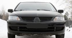 789 р. Реснички на фары RA  Mitsubishi Lancer  9 (2003-2009) 1-ый рестайлинг седан, 1-ый рестайлинг универсал, 2-ой рестайлинг седан, 2-ой рестайлинг универсал (Неокрашенные)  с доставкой в г. Санкт‑Петербург. Увеличить фотографию 3