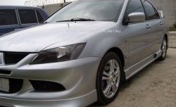 499 р. Реснички на фары Style v2 Mitsubishi Lancer 9 2-ой рестайлинг универсал (2005-2009) (Неокрашенные)  с доставкой в г. Санкт‑Петербург. Увеличить фотографию 2