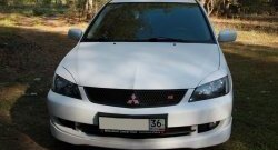 499 р. Реснички на фары Style v2  Mitsubishi Lancer  9 (2003-2009) 1-ый рестайлинг седан, 1-ый рестайлинг универсал, 2-ой рестайлинг седан, 2-ой рестайлинг универсал (Неокрашенные)  с доставкой в г. Санкт‑Петербург. Увеличить фотографию 1