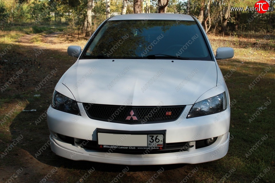 499 р. Реснички на фары Style v2 Mitsubishi Lancer 9 1-ый рестайлинг универсал (2003-2005) (Неокрашенные)  с доставкой в г. Санкт‑Петербург