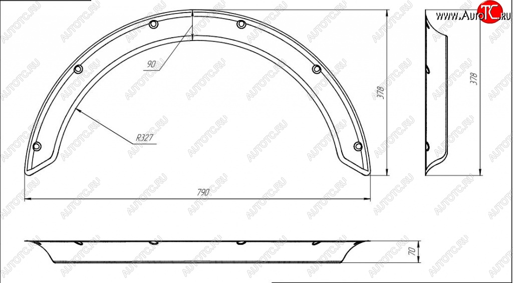 4 499 р. Универсальные арки New School (70 мм) Hyundai Accent X3 седан дорестайлинг (1994-1997) (Шагрень: 4 шт)  с доставкой в г. Санкт‑Петербург