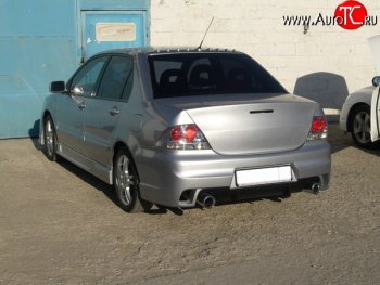 18 499 р. Задний бампер INGS Extreem Mitsubishi Lancer 9 1-ый рестайлинг седан (2003-2005) (Неокрашенный)  с доставкой в г. Санкт‑Петербург. Увеличить фотографию 3