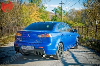 Козырёк на заднее стекло Zodiak Generator (6 зубьев) Mitsubishi Lancer 10 седан дорестайлинг (2007-2010)