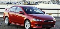 3 089 р. Накладки на передний бампер 2.0L Mitsubishi Lancer 10 седан дорестайлинг (2007-2010) (Неокрашенная)  с доставкой в г. Санкт‑Петербург. Увеличить фотографию 1