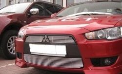 5 399 р. Декоративная вставка решетки радиатора Berkut Mitsubishi Lancer 10 седан дорестайлинг (2007-2010)  с доставкой в г. Санкт‑Петербург. Увеличить фотографию 1