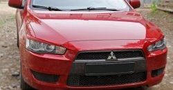 549 р. Реснички на фары RA Mitsubishi Lancer 10 CY седан дорестайлинг (2007-2010) (Неокрашенные)  с доставкой в г. Санкт‑Петербург. Увеличить фотографию 4