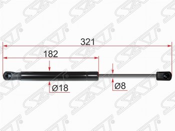 Газовый упор крышки багажника SAT Mitsubishi Lancer 10 седан дорестайлинг (2007-2010)