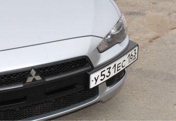 1 999 р. Воздуховоды радиатора в передний бампер Квадрат Mitsubishi Lancer 10 седан дорестайлинг (2007-2010) (Неокрашенные)  с доставкой в г. Санкт‑Петербург. Увеличить фотографию 2