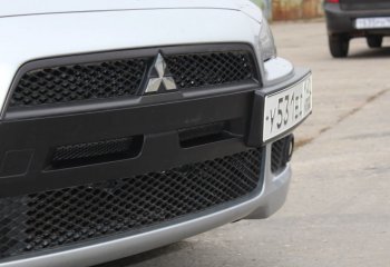 Воздуховоды радиатора в передний бампер Квадрат Mitsubishi Lancer 10 седан дорестайлинг (2007-2010)