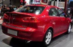 2 049 р. Лип спойлер M-VRS Mitsubishi Lancer 10 седан дорестайлинг (2007-2010) (Неокрашенный)  с доставкой в г. Санкт‑Петербург. Увеличить фотографию 3