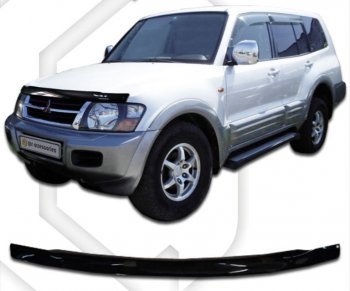 Дефлектор капота CA-Plastic Mitsubishi Montero V90 5 дв. дорестайлинг (2006-2011)