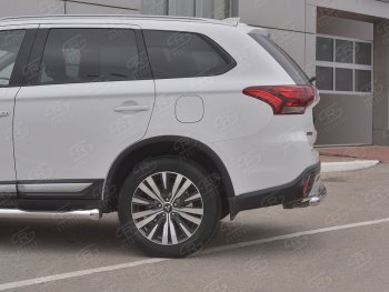 13 549 р. Защита заднего бампера (Ø63 мм, нержавейка) Russtal Mitsubishi Outlander GF 3-ий рестайлинг (2018-2022)  с доставкой в г. Санкт‑Петербург. Увеличить фотографию 3