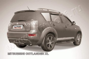 5 499 р. Защита задняя Slitkoff  Mitsubishi Outlander  XL (2005-2009) (CW)  дорестайлинг (Цвет: серебристый)  с доставкой в г. Санкт‑Петербург. Увеличить фотографию 1