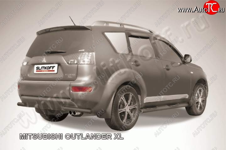 4 999 р. Уголки d57  Mitsubishi Outlander  XL (2005-2009) (CW)  дорестайлинг (Цвет: серебристый)  с доставкой в г. Санкт‑Петербург