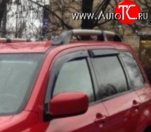 999 р. Комплект дефлекторов окон (ветровиков) 4 шт. Russtal Mitsubishi Outlander CU (2003-2009)  с доставкой в г. Санкт‑Петербург