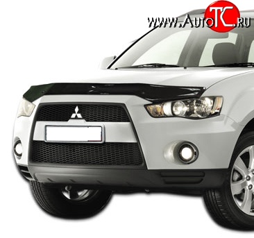 2 499 р. Дефлектор капота NovLine Mitsubishi Outlander XL (CW)  рестайлинг (2010-2013)  с доставкой в г. Санкт‑Петербург