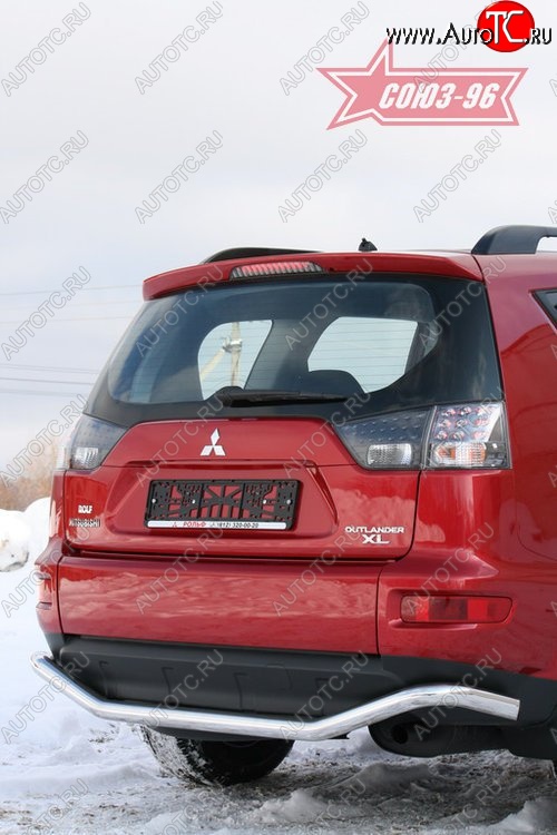 10 799 р. Защита заднего бампера Souz-96 (d60) Mitsubishi Outlander XL (CW)  рестайлинг (2010-2013)  с доставкой в г. Санкт‑Петербург