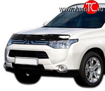 2 799 р. Дефлектор капота NovLine Mitsubishi Outlander GF дорестайлинг (2012-2014)  с доставкой в г. Санкт‑Петербург