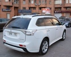 4 799 р. Боковые накладки на задний бампер BROOMER Design Mitsubishi Outlander GF дорестайлинг (2012-2014) (Неокрашенная)  с доставкой в г. Санкт‑Петербург. Увеличить фотографию 2