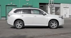 4 799 р. Боковые накладки на задний бампер BROOMER Design Mitsubishi Outlander GF дорестайлинг (2012-2014) (Неокрашенная)  с доставкой в г. Санкт‑Петербург. Увеличить фотографию 5