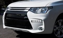 29 999 р. Передний бампер Tuning-Sport  Mitsubishi Outlander  GF (2012-2014) (Неокрашенный)  с доставкой в г. Санкт‑Петербург. Увеличить фотографию 1