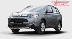 Защита переднего бампера одинарная Souz-96 (d60/42). Mitsubishi Outlander GF дорестайлинг (2012-2014)