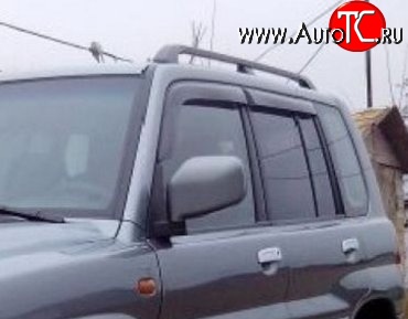 999 р. Комплект дефлекторов окон (ветровиков) 4 шт. (5 дверей) Russtal  Mitsubishi Pajero iO (1998-2007)  с доставкой в г. Санкт‑Петербург