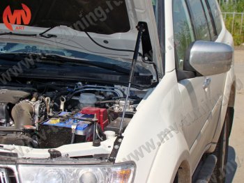 2 969 р. Упор капота MV-Tuning (одинарный) Mitsubishi Pajero Sport PB дорестайлинг (2008-2013)  с доставкой в г. Санкт‑Петербург. Увеличить фотографию 3