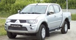 2 179 р. Защитная сетка решетки переднего бампера РА Mitsubishi Pajero Sport PB дорестайлинг (2008-2013)  с доставкой в г. Санкт‑Петербург. Увеличить фотографию 3