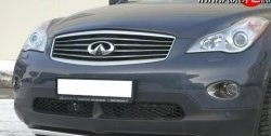 Защита переднего бампера (Ø42 мм, нержавейка) Russtal INFINITI EX35 1 J50 (2007-2013)