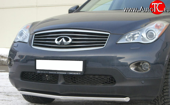 14 999 р. Защита переднего бампера (Ø42 мм, нержавейка) Russtal INFINITI EX35 J50 (2007-2013)  с доставкой в г. Санкт‑Петербург