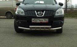 12 449 р. Защита переднего бампера 63,5 мм Nissan Qashqai 1 дорестайлинг (2007-2010)  с доставкой в г. Санкт‑Петербург. Увеличить фотографию 1