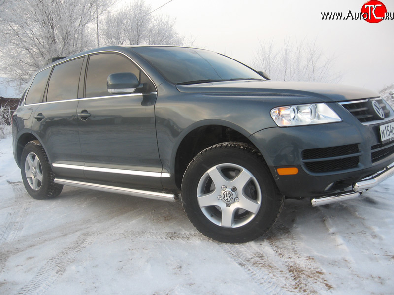 11 899 р. Защита порогов Volkswagen Touareg GP дорестайлинг (2002-2007)  с доставкой в г. Санкт‑Петербург