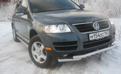 13 699 р. Двойная Защита переднего бампера Metall Design Volkswagen Touareg GP дорестайлинг (2002-2007)  с доставкой в г. Санкт‑Петербург. Увеличить фотографию 3