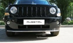 8 249 р. Одинарная защита переднего бампера Russtal 42 мм  Jeep Liberty  KJ (2001-2007) дорестайлинг, рестайлинг  с доставкой в г. Санкт‑Петербург. Увеличить фотографию 2