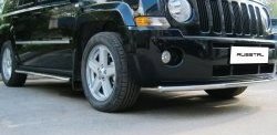 8 249 р. Одинарная защита переднего бампера Russtal 42 мм Jeep Liberty KJ дорестайлинг (2001-2004)  с доставкой в г. Санкт‑Петербург. Увеличить фотографию 3