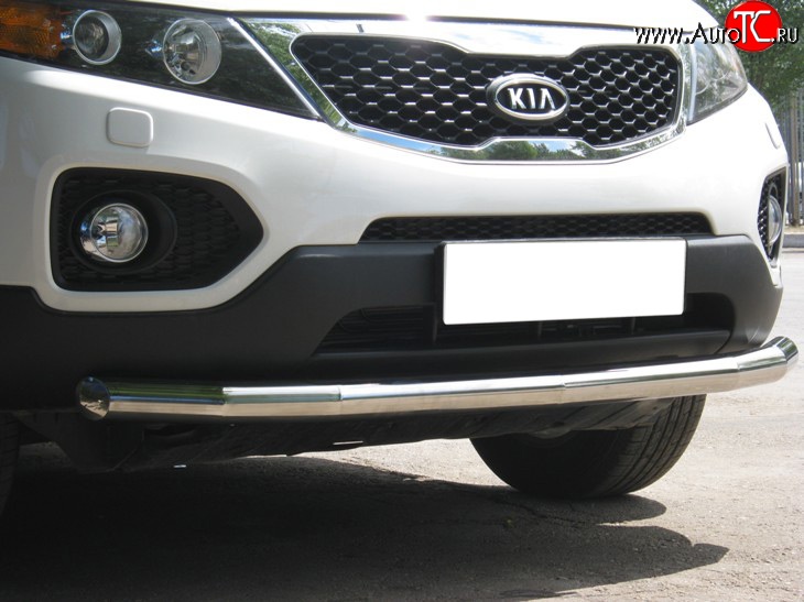 17 349 р. Одинарная защита переднего бампера Russtal 70 мм KIA Sorento XM дорестайлинг (2009-2012)  с доставкой в г. Санкт‑Петербург