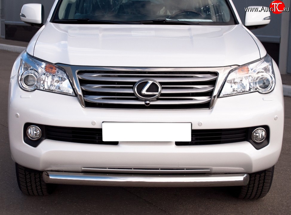 8 999 р. Одинарная защита переднего бампера Russtal 76 мм Lexus GX460 J150 дорестайлинг (2009-2013)  с доставкой в г. Санкт‑Петербург