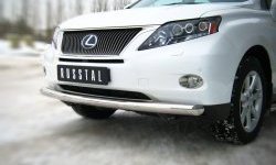 15 699 р. Одинарная защита переднего бампера Russtal диаметром 76 мм Lexus RX350 AL10 дорестайлинг (2008-2012)  с доставкой в г. Санкт‑Петербург. Увеличить фотографию 1