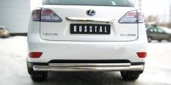 18 999 р. Защита заднего бампера (Ø76 и 42 мм, нержавейка) SLITKOFF  Lexus RX270  AL10 - RX450H  AL10  с доставкой в г. Санкт‑Петербург. Увеличить фотографию 2