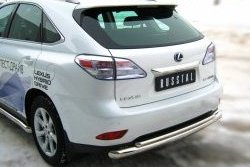 18 999 р. Защита заднего бампера (Ø76 и 42 мм, нержавейка) SLITKOFF  Lexus RX270  AL10 - RX450H  AL10  с доставкой в г. Санкт‑Петербург. Увеличить фотографию 3