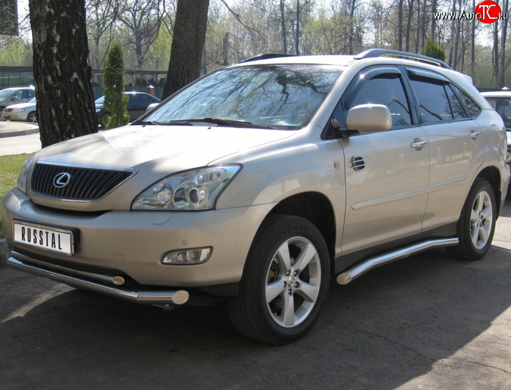 26 399 р. Защита порогов из труб d76 SLITKOFF Lexus RX330 XU30 (2003-2006)  с доставкой в г. Санкт‑Петербург