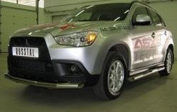 16 999 р. Одинарная защита переднего бампера SLITKOFF диаметром 63 мм Mitsubishi ASX дорестайлинг (2010-2012)  с доставкой в г. Санкт‑Петербург. Увеличить фотографию 3