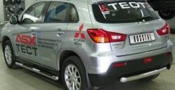 15 999 р. Защита заднего бампера (Ø63 мм, нержавейка) Russtal Mitsubishi ASX дорестайлинг (2010-2012)  с доставкой в г. Санкт‑Петербург. Увеличить фотографию 3