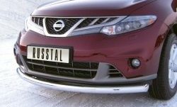 9 199 р. Одинарная защита переднего бампера Russtal диаметром 63 мм Nissan Murano 2 Z51 рестайлинг (2010-2016)  с доставкой в г. Санкт‑Петербург. Увеличить фотографию 1