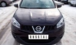 14 449 р. Одинарная защита переднего бампера Russtal диаметром 63 мм Nissan Qashqai 1 J10 рестайлинг (2010-2013)  с доставкой в г. Санкт‑Петербург. Увеличить фотографию 2