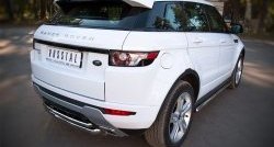 17 999 р. Защита заднего бампера (к-я DYNAMIC, Ø63 и 42 мм, нержавейка) SLITKOFF  Land Rover Range Rover Evoque  1 L538 (2011-2015) дорестайлинг 3 дв., дорестайлинг 5 дв.  с доставкой в г. Санкт‑Петербург. Увеличить фотографию 2